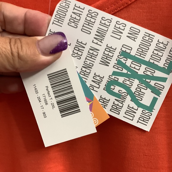 BEAUTIFUL BNWT 2XL LULAROE PERFECT TOP - Picture 3 of 6